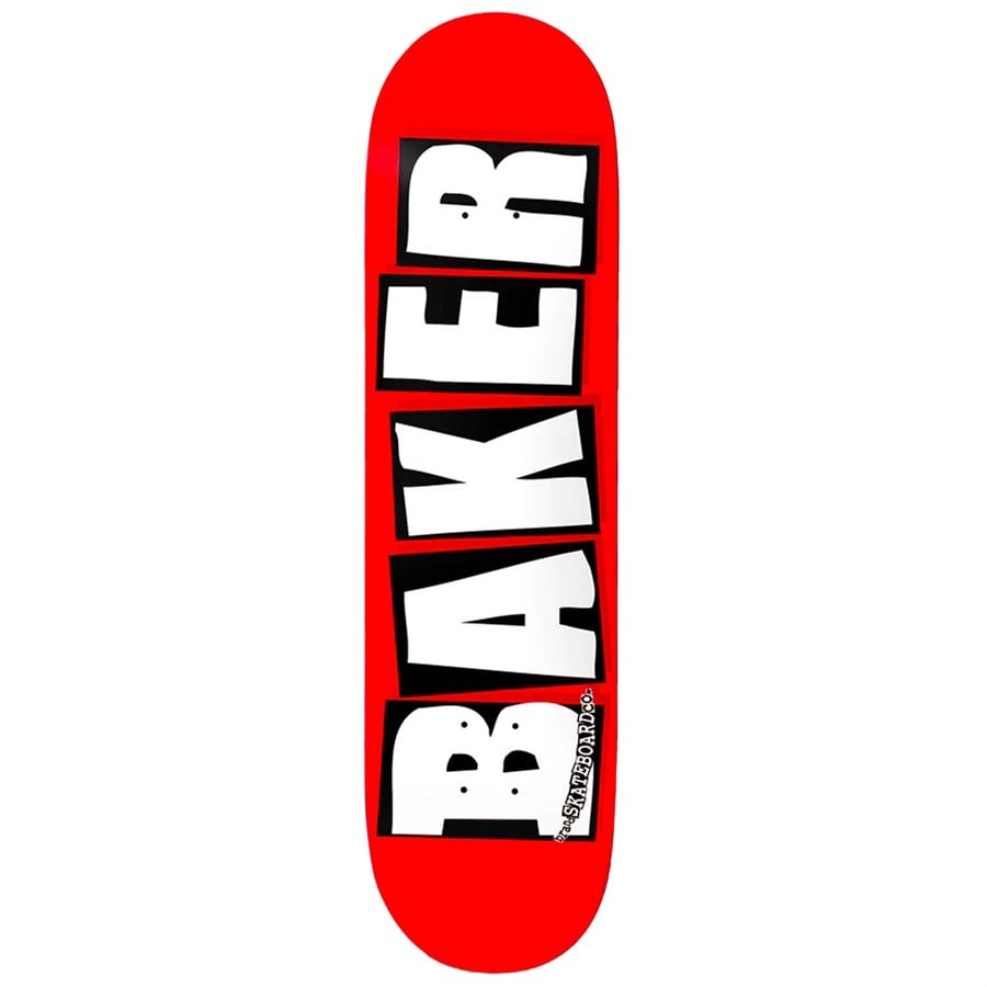 evo Baker Brand Logo White 8.6 Skateboard Deck