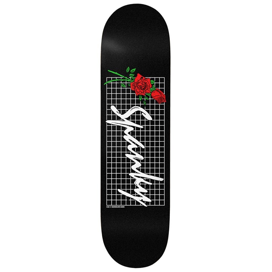 Evo Baker Spanky Black Roses 8.25 Skateboard Deck