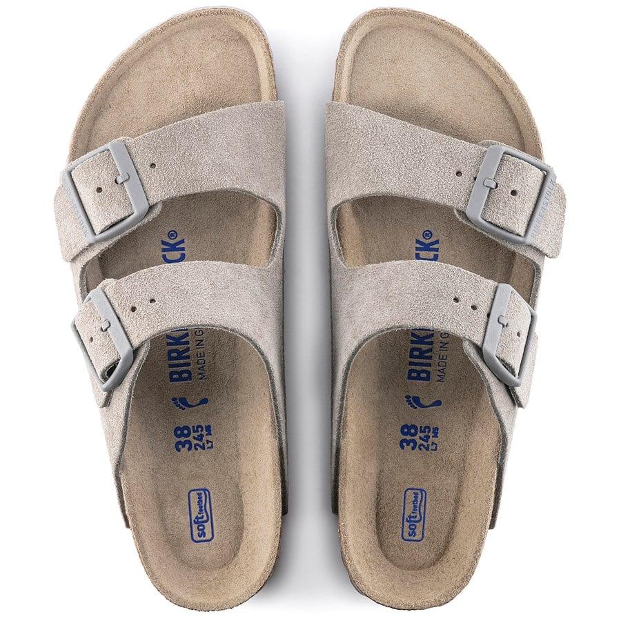 Evo Birkenstock Arizona Suede Soft Footbed Sandals