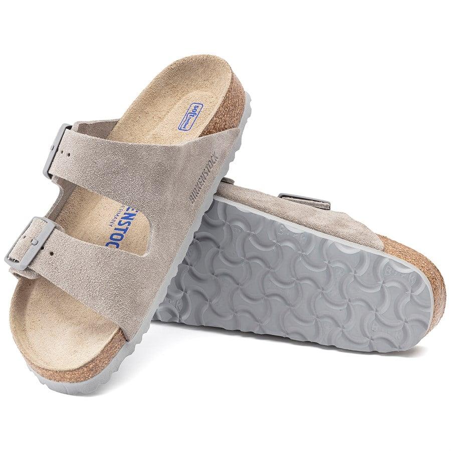 Evo Birkenstock Arizona Suede Soft Footbed Sandals