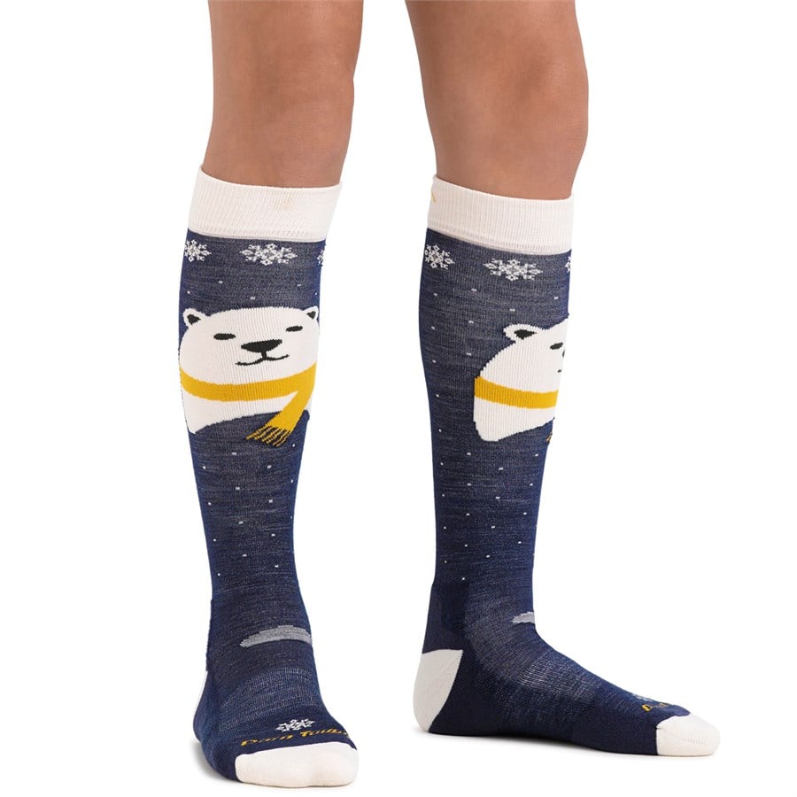 Evo Darn Tough Polar Bear Midweight OTC Socks - Kids'