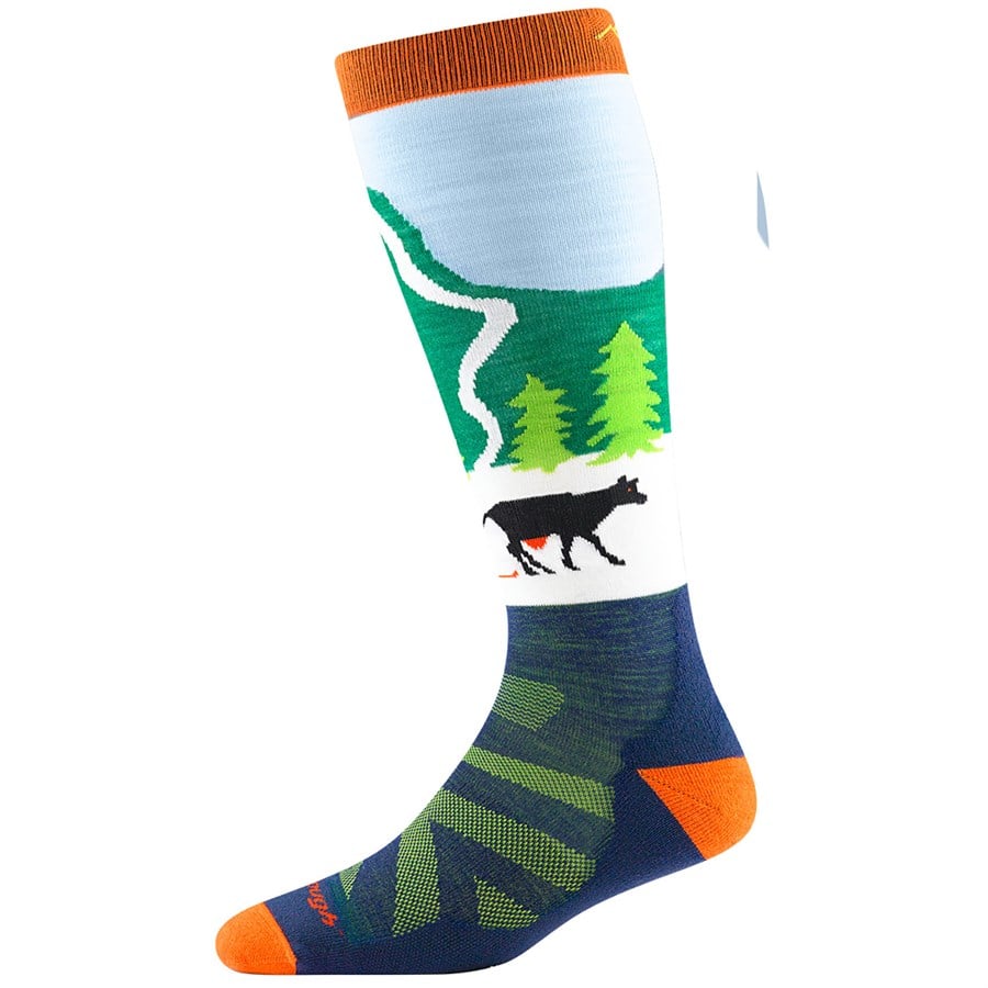 Evo Darn Tough Pow Cow Midweight OTC Socks - Kids'