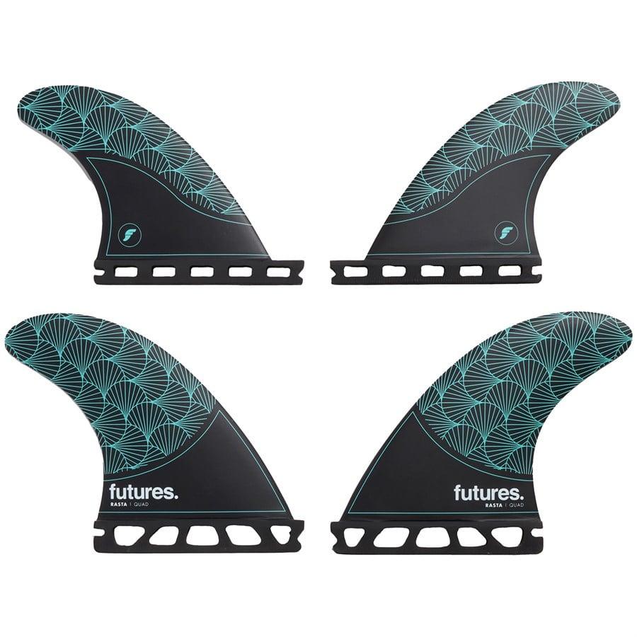 evo Futures Rasta Quad Fin Set
