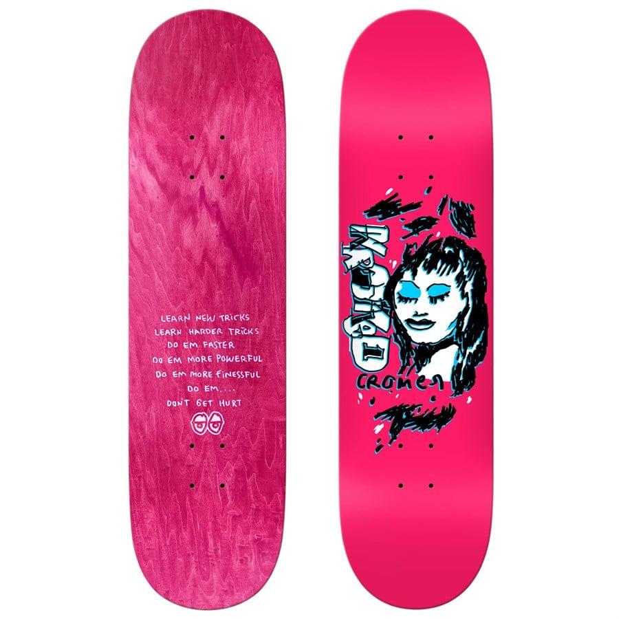 Evo Krooked Cromer Pink & Blue 8.06 Skateboard Deck