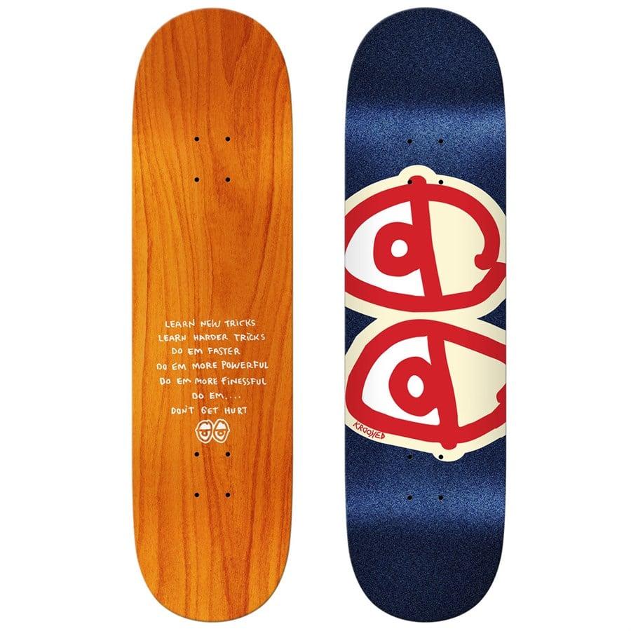 evo Krooked Eyes Glitter Fleck 8.5 Skateboard Deck