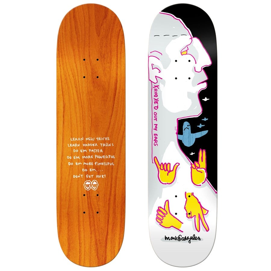 evo Krooked Gonz Out My Ears 8.75 Skateboard Deck