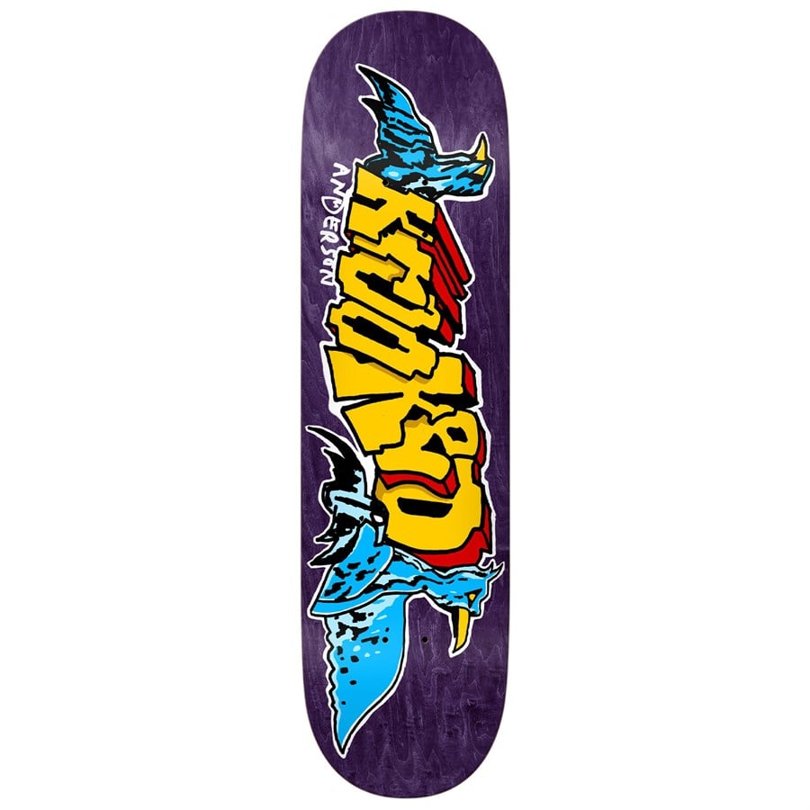 evo Krooked Manderson Raptors 8.38 Skateboard Deck