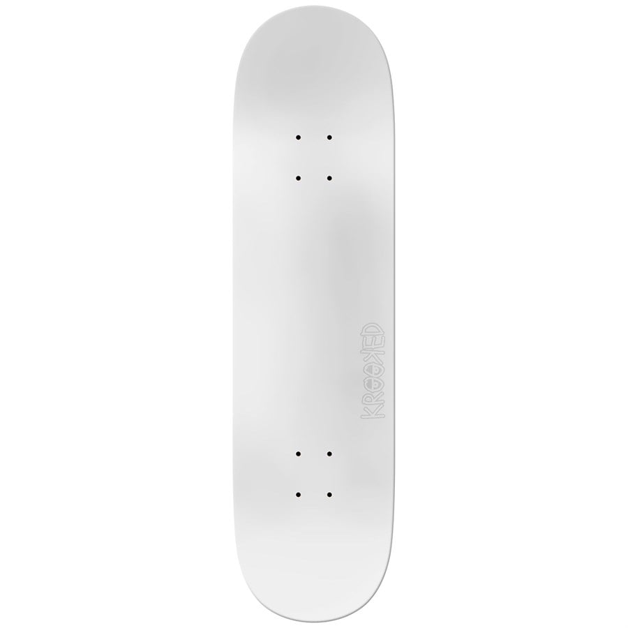 Evo Krooked Team Eyes White 8.06 Skateboard Deck