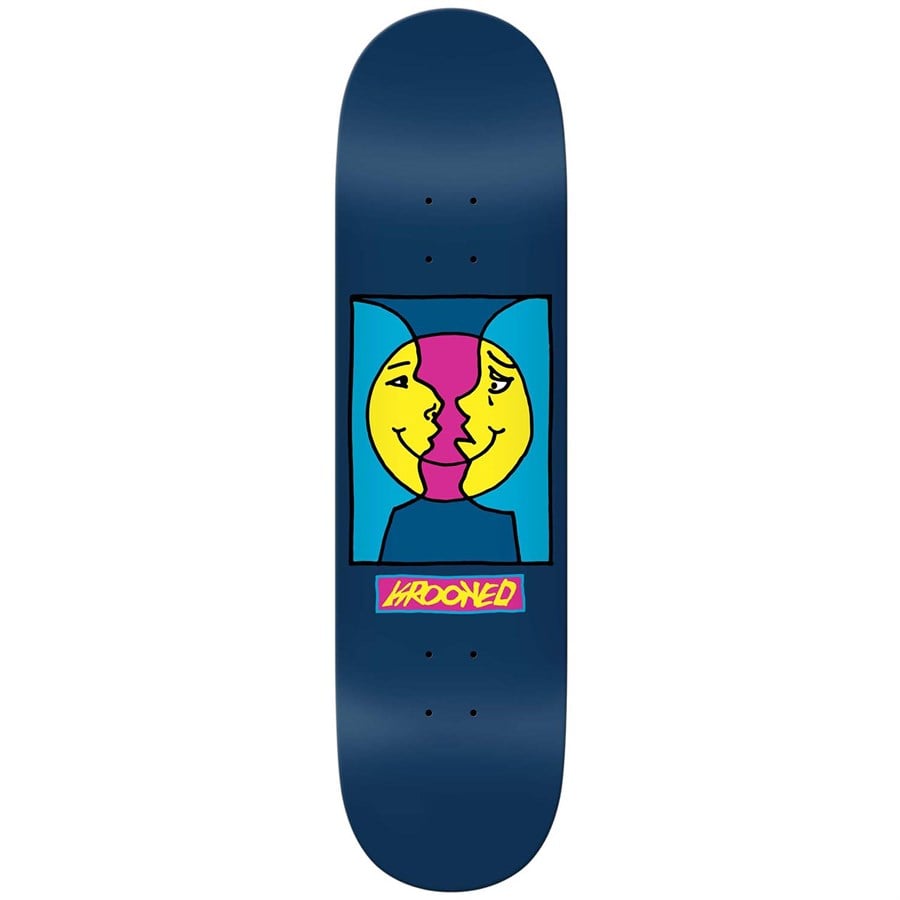 evo Krooked Team Moonsmile 8.25 Skateboard Deck
