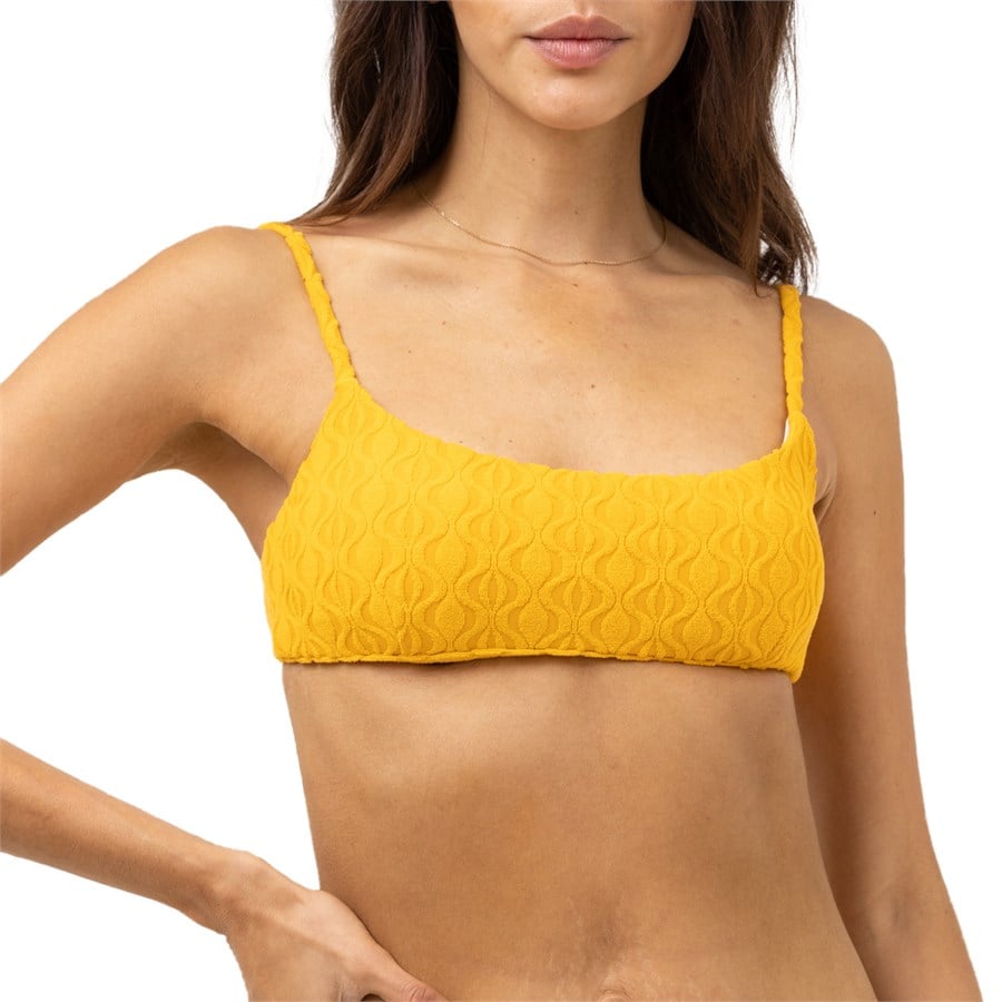 Evo Rhythm Ripple Terry Crop Bikini Top - Women's