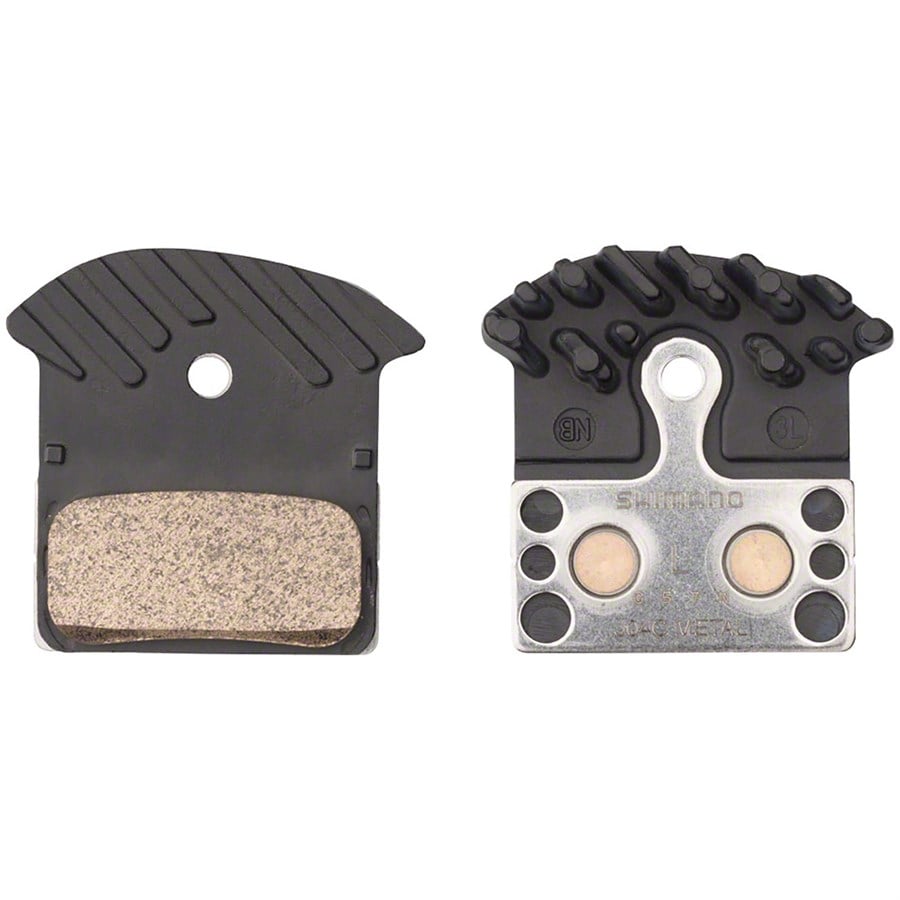 evo Shimano J04C Metal Disc Brake Pads with Fins