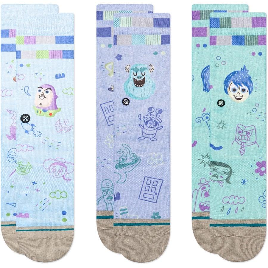 Evo Stance Pixar By Ryan 3-Pack Socks - Kids'