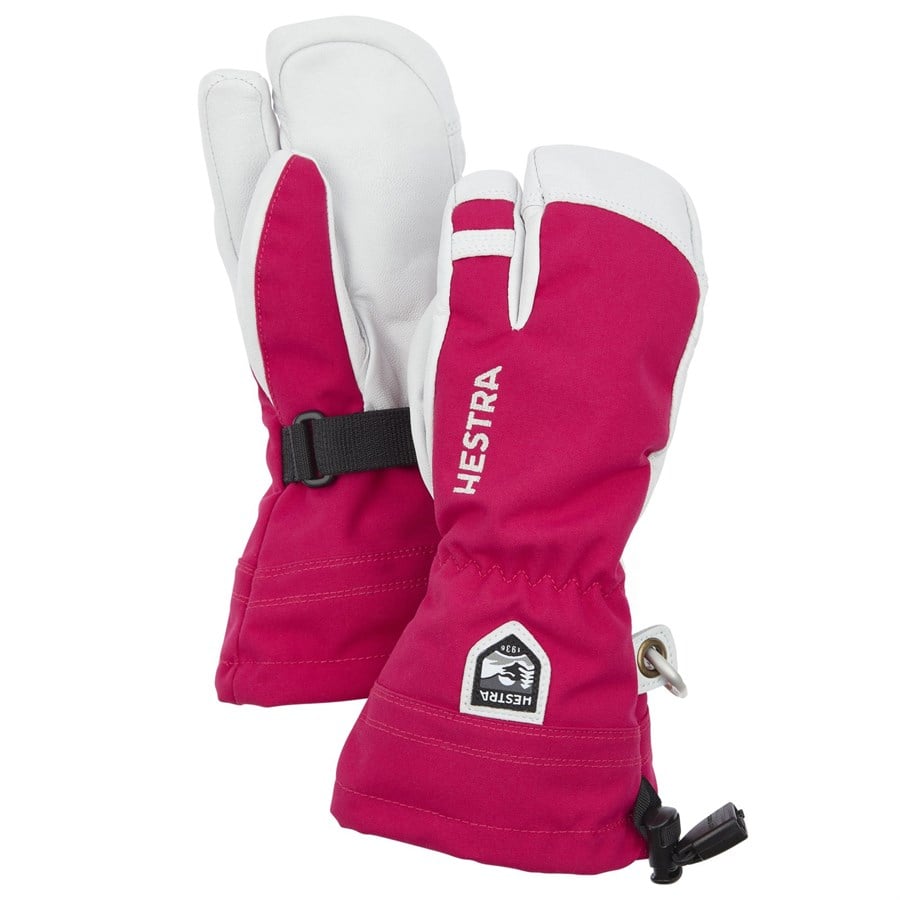Evo Hestra Army Leather Heli Ski Jr. 3-Finger Mittens - Kids'