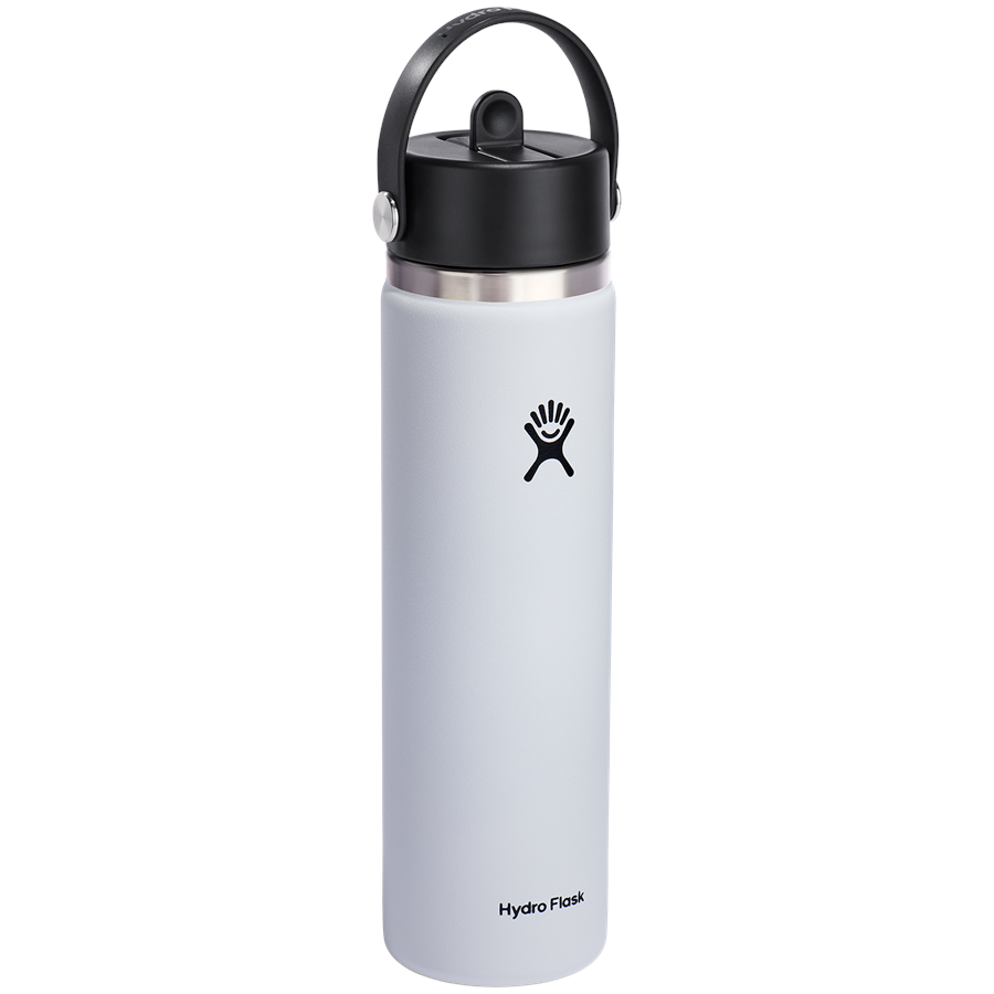evo Hydro Flask 24oz Wide Mouth Flex Straw Cap Water Bottle