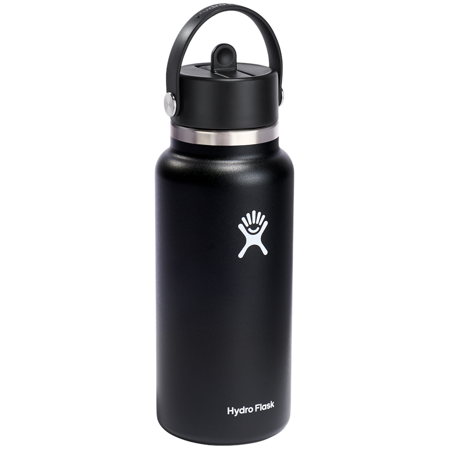 Evo Hydro Flask 32oz Wide Mouth Flex Straw Cap Water Bottle