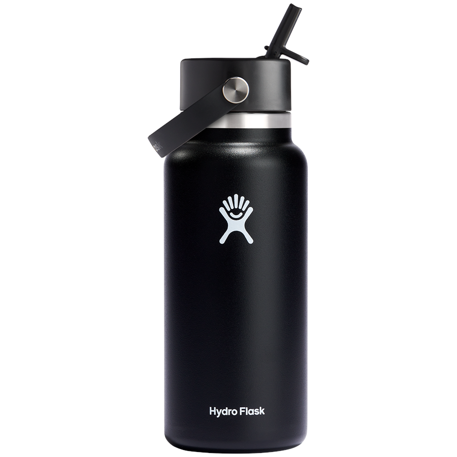 Evo Hydro Flask 32oz Wide Mouth Flex Straw Cap Water Bottle