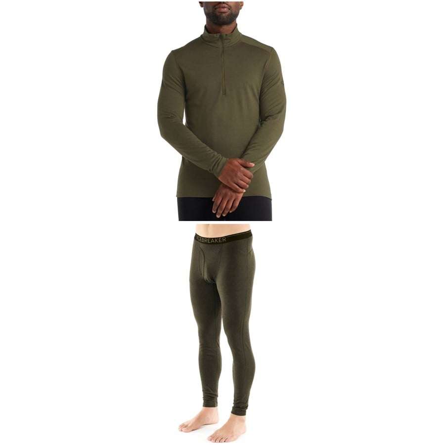 Icebreaker 200 Oasis Long Sleeve Half Zip Top + 200 Oasis With Fly Leggings 2023