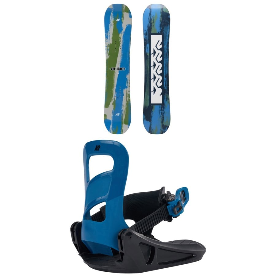 evo K2 Lil Mini Snowboard + Mini Turbo Snowboard Bindings - Kids' 2026