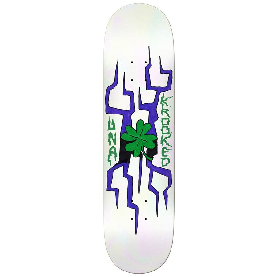 Evo Krooked Una Lightning Clover 8.28 Skateboard Deck