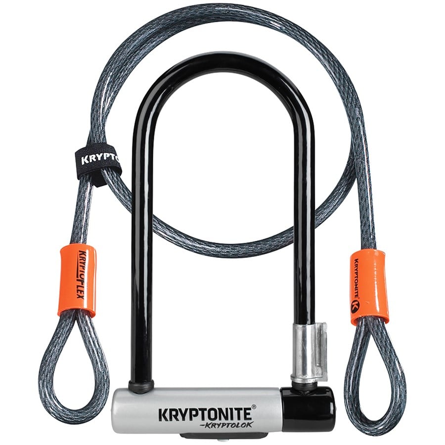 evo Kryptonite KryptoLok STD U-Lock with 4' Flex Cable