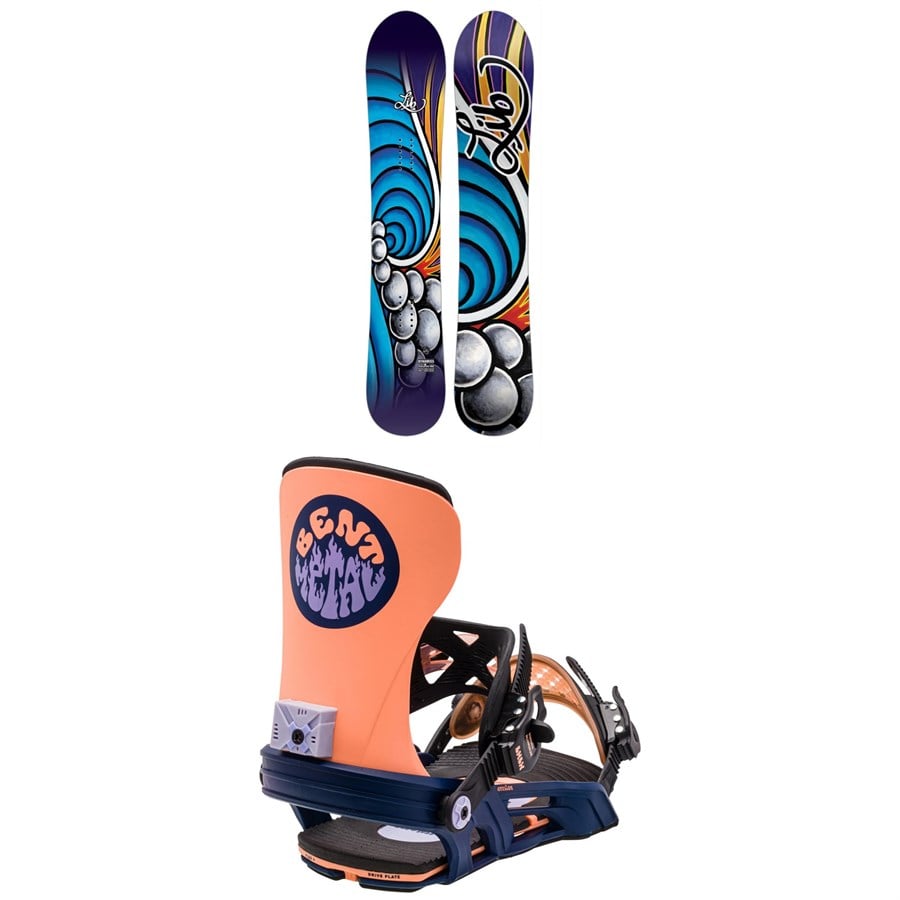 evo Lib Tech Dynamiss C3 Snowboard + Bent Metal Stylist Snowboard Bindings - Women's 2024