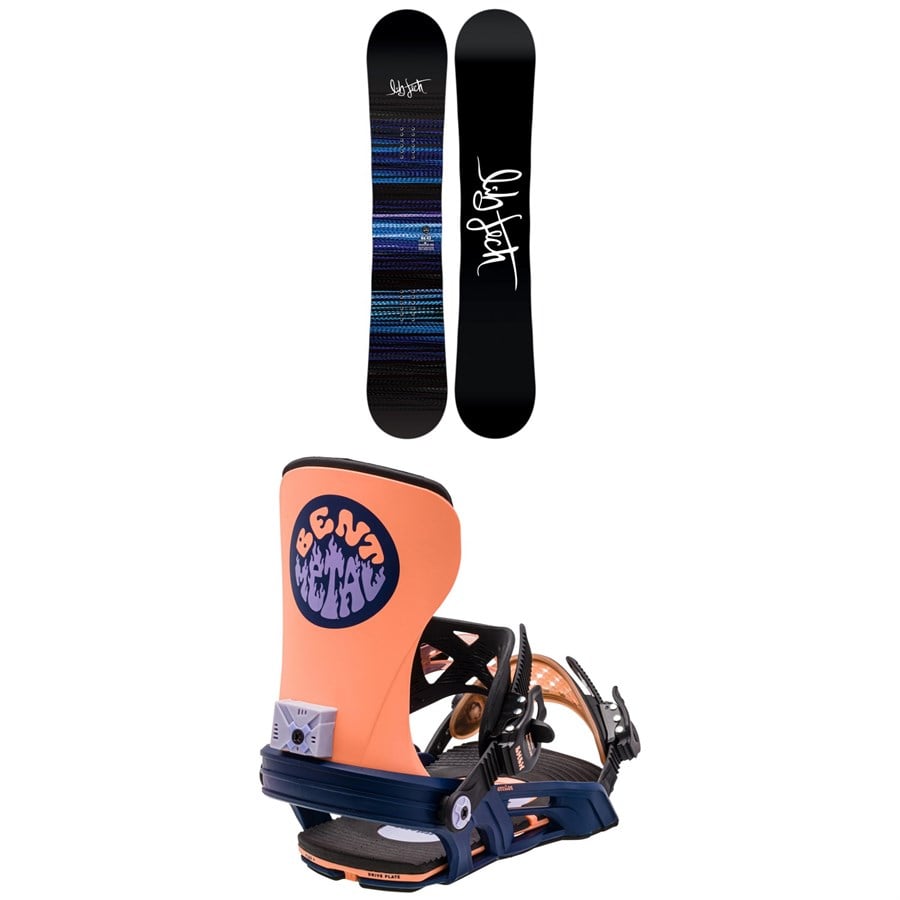 Evo Lib Tech No. 43 C2X Snowboard + Bent Metal Stylist Snowboard Bindings - Women's 2024