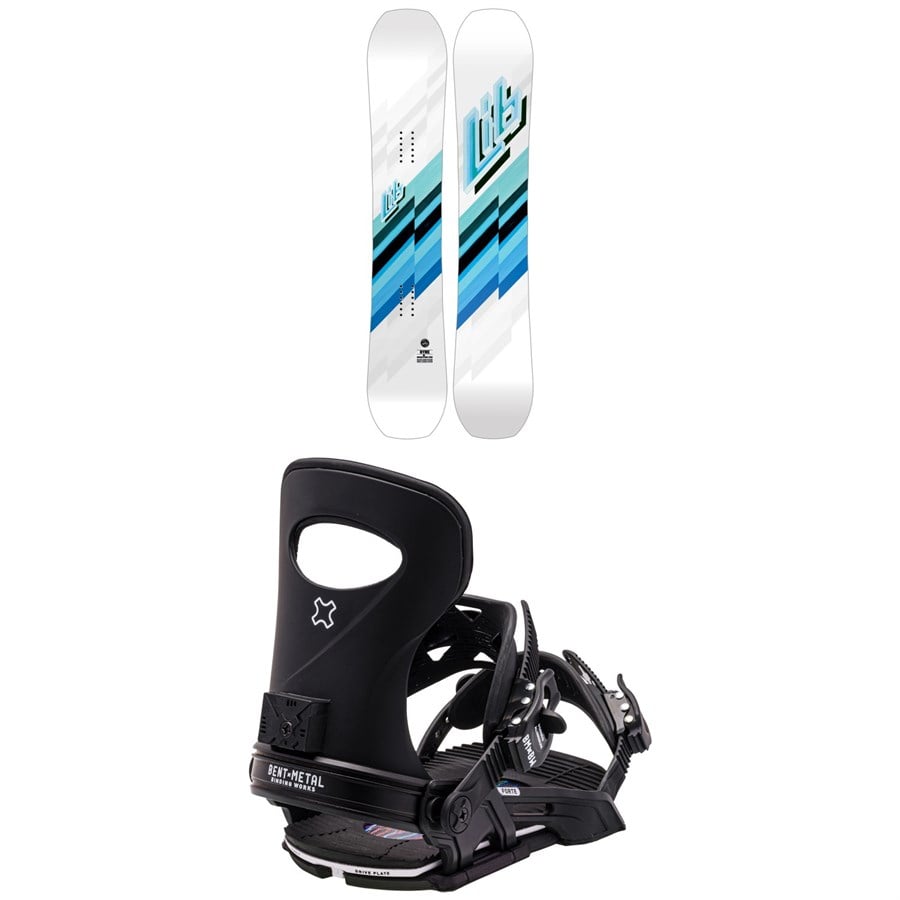evo Lib Tech Ryme C3 Snowboard + Bent Metal Forte Snowboard Bindings - Women's 2024