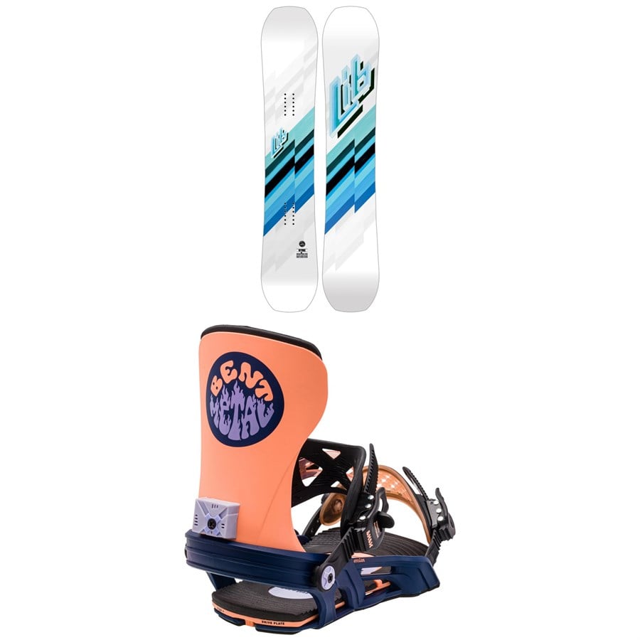 evo Lib Tech Ryme C3 Snowboard + Bent Metal Stylist Snowboard Bindings - Women's 2024