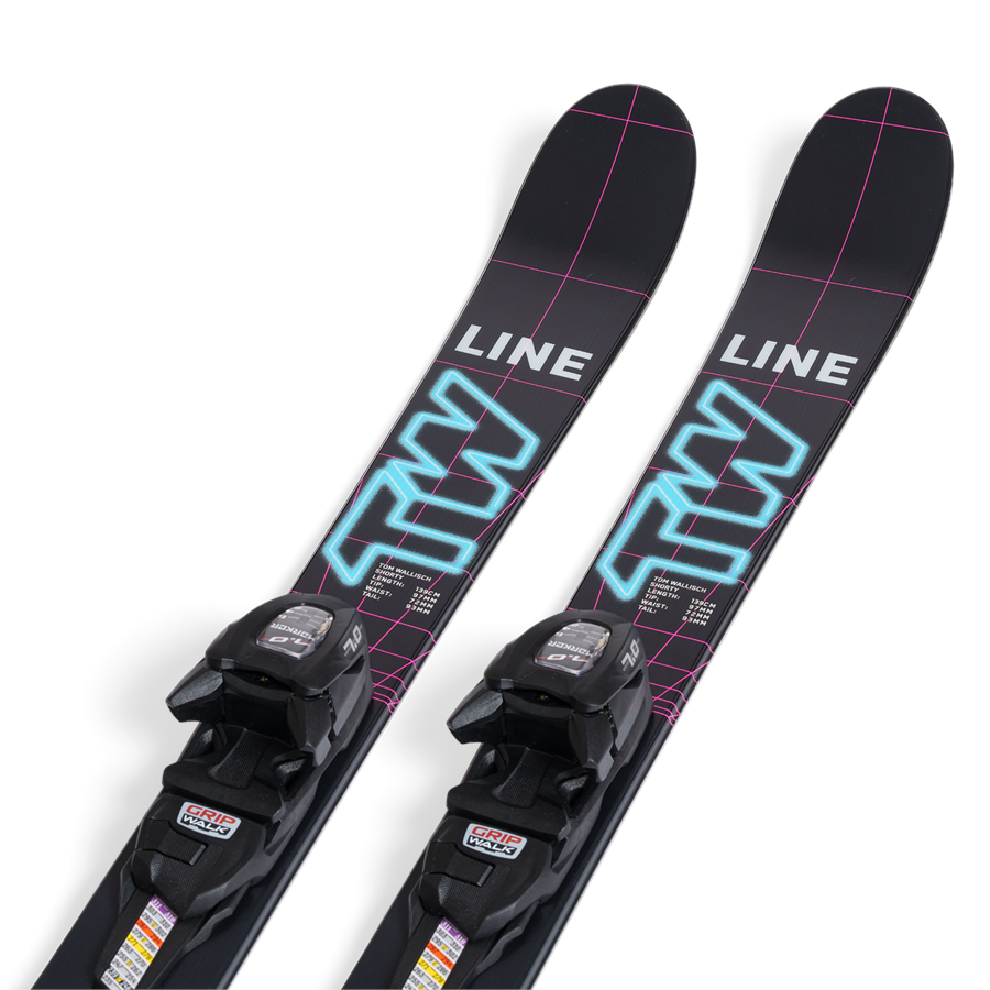 Evo Line Skis Wallisch Shorty Skis + FTD 7.0 Bindings - Boys' 2023