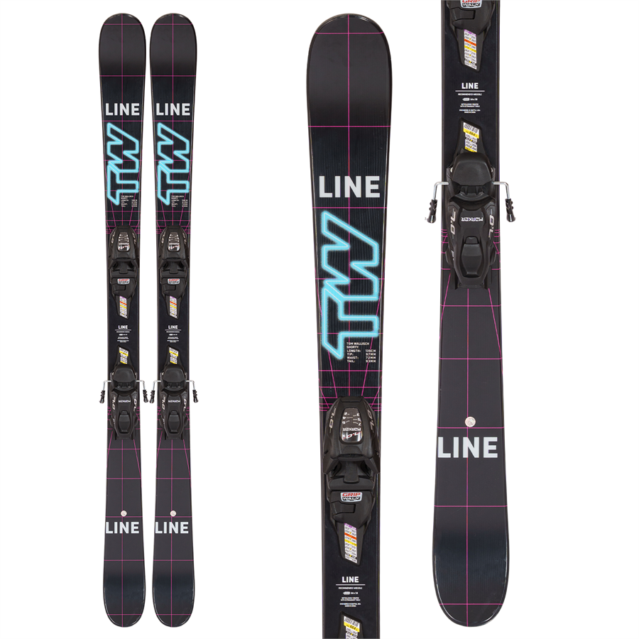 evo Line Skis Wallisch Shorty Skis + FTD 7.0 Bindings - Boys' 2023