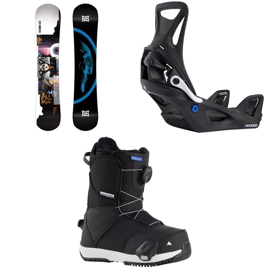 Evo Never Summer Proto Wilder Snowboard + Burton Step On Snowboard Bindings + Smalls Step On Snowboard Boots - Kids' 2026