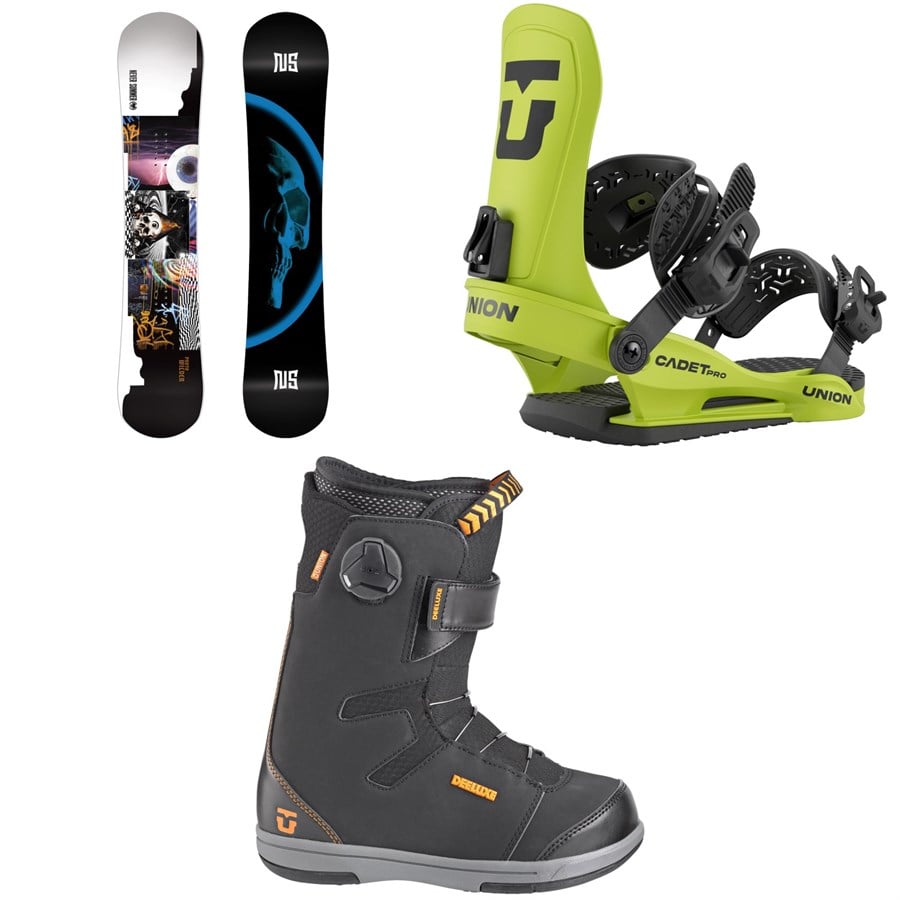 evo Never Summer Proto Wilder Snowboard + Union Cadet Pro Snowboard Bindings + Union Cadet Snowboard Boots - Kids' 2026