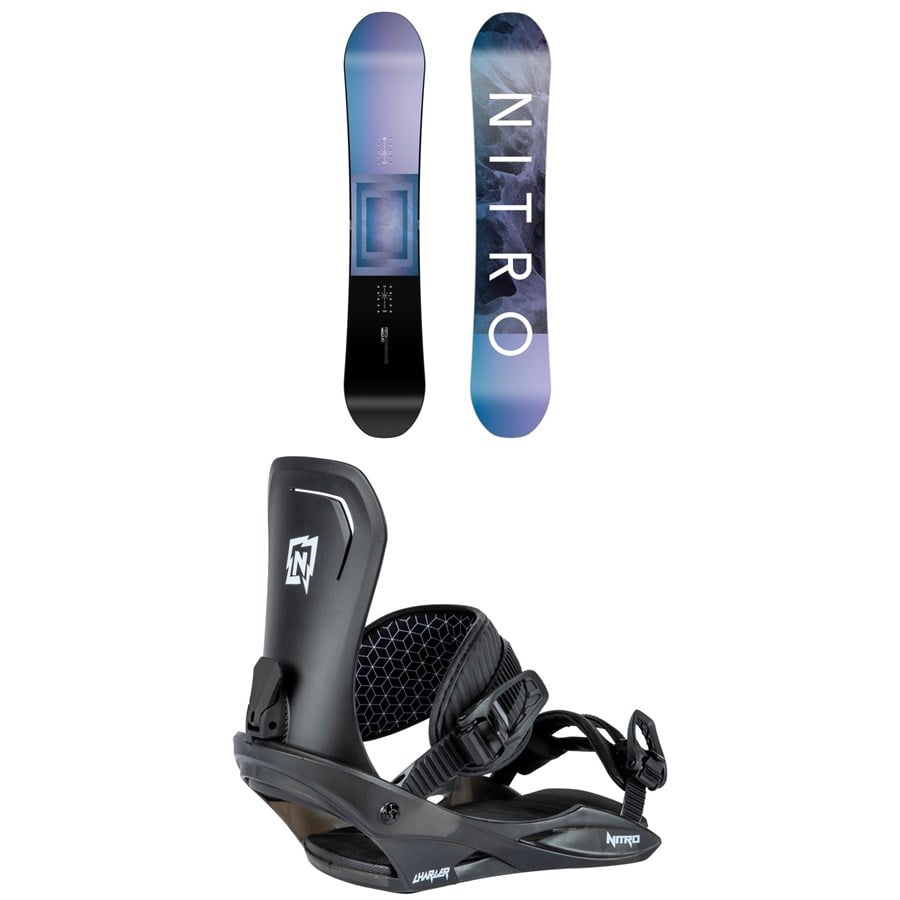 evo Nitro Arial Snowboard + Charger Snowboard Bindings - Kids'