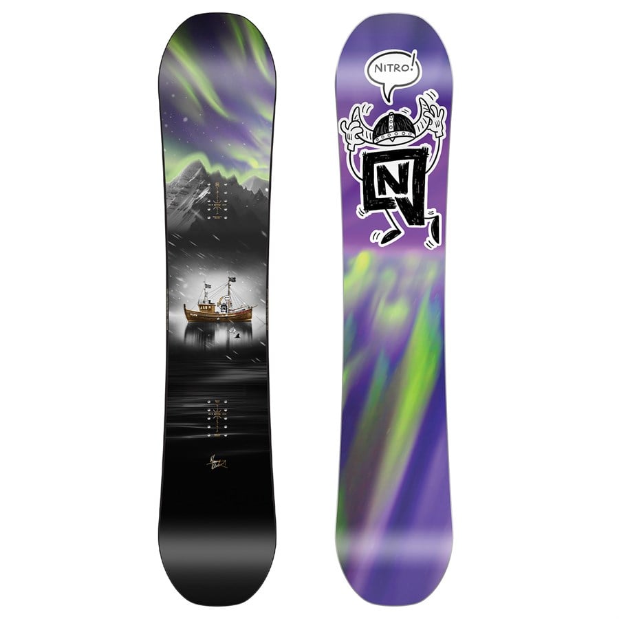 Evo Nitro Future Team Pro X Marcus Kleveland Snowboard + Arbor Sapling Snowboard Bindings + Vans Juvie OG Snowboard Boots - Kids' 2026