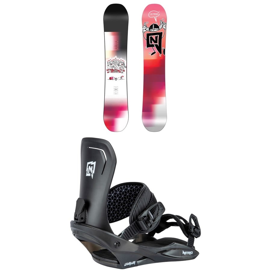 Evo Nitro Future Team Pro X Marcus Kleveland Snowboard + Charger Snowboard Bindings - Kids' 2025