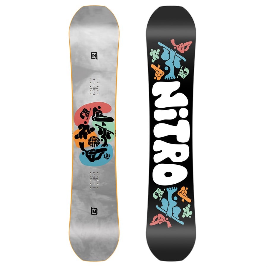 Evo Nitro Ripper Snowboard + Mini Charger Snowboard Bindings - Kids 2025