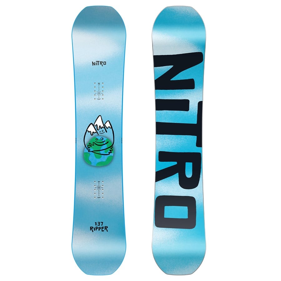 Evo Nitro Ripper Snowboard + Ride K-1 Snowboard Bindings + Lasso Jr Snowboard Boots - Kids' 2026