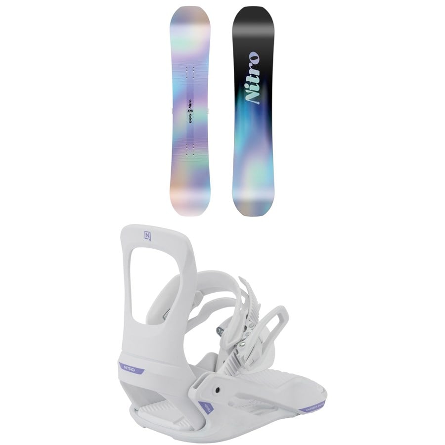 evo Nitro Spirit Snowboard + Charger Micro Snowboard Bindings - Kids' 2026