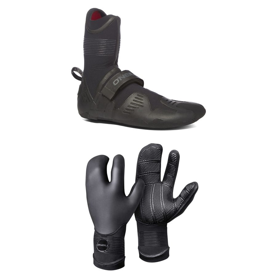Evo O'Neill 5mm Psycho Tech RT Wetsuit Boots + 5mm Psycho Tech Lobster Gloves