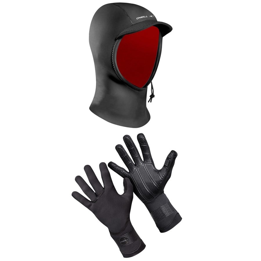 evo O'Neill Psycho 1.5mm Wetsuit Hood + 1.5mm Psycho Tech Gloves