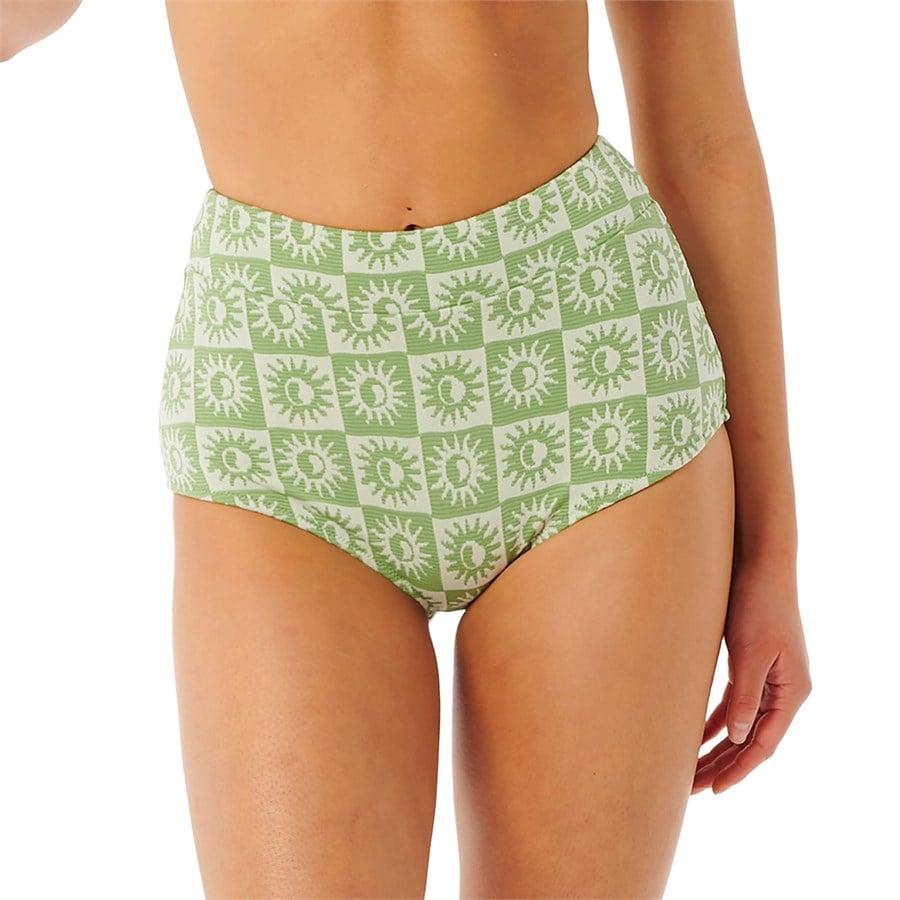 Evo Rip Curl Summer Check Jacquard Boyleg Bikini Bottom - Women's