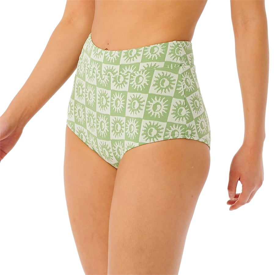 Evo Rip Curl Summer Check Jacquard Boyleg Bikini Bottom - Women's