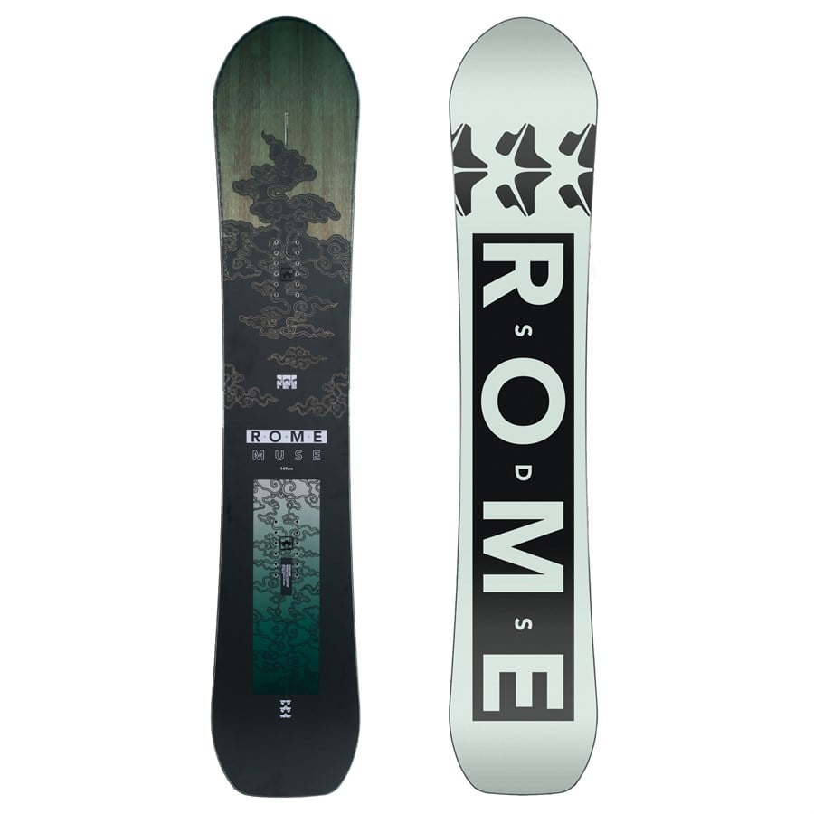 Evo Rome Muse Snowboard + Guild Snowboard Bindings - Women's 2024