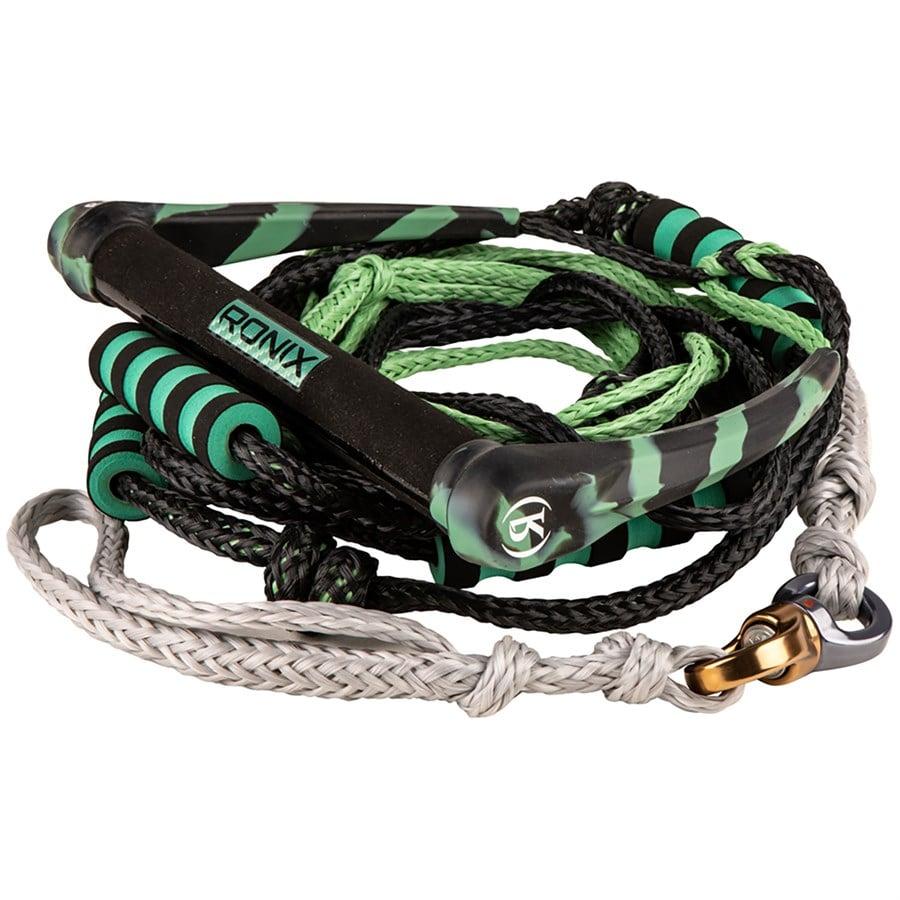 Evo Ronix 11" Surf Handle + 30 Ft 4-Section Spinner Silicone Surf Rope