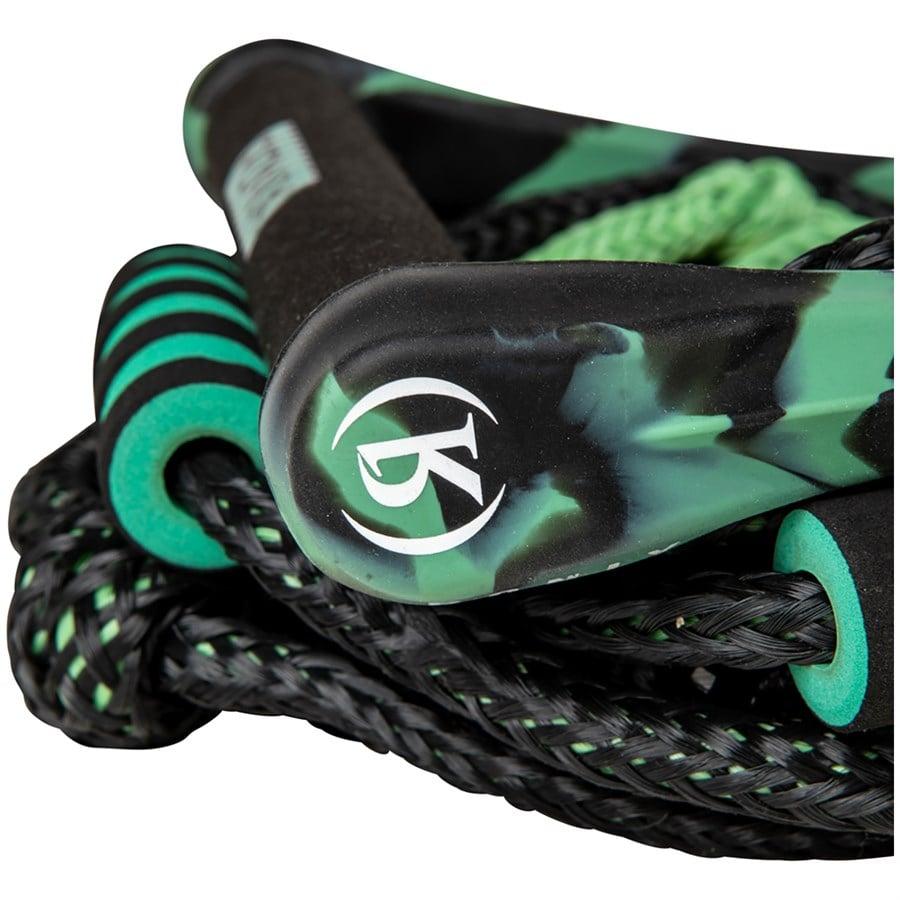 Evo Ronix 11" Surf Handle + 30 Ft 4-Section Spinner Silicone Surf Rope