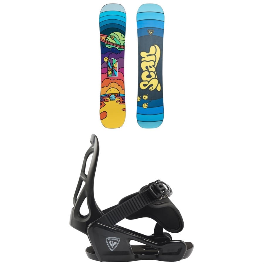 Evo Rossignol Scan Snowboard + Rookie Snowboard Bindings - Kids 2026