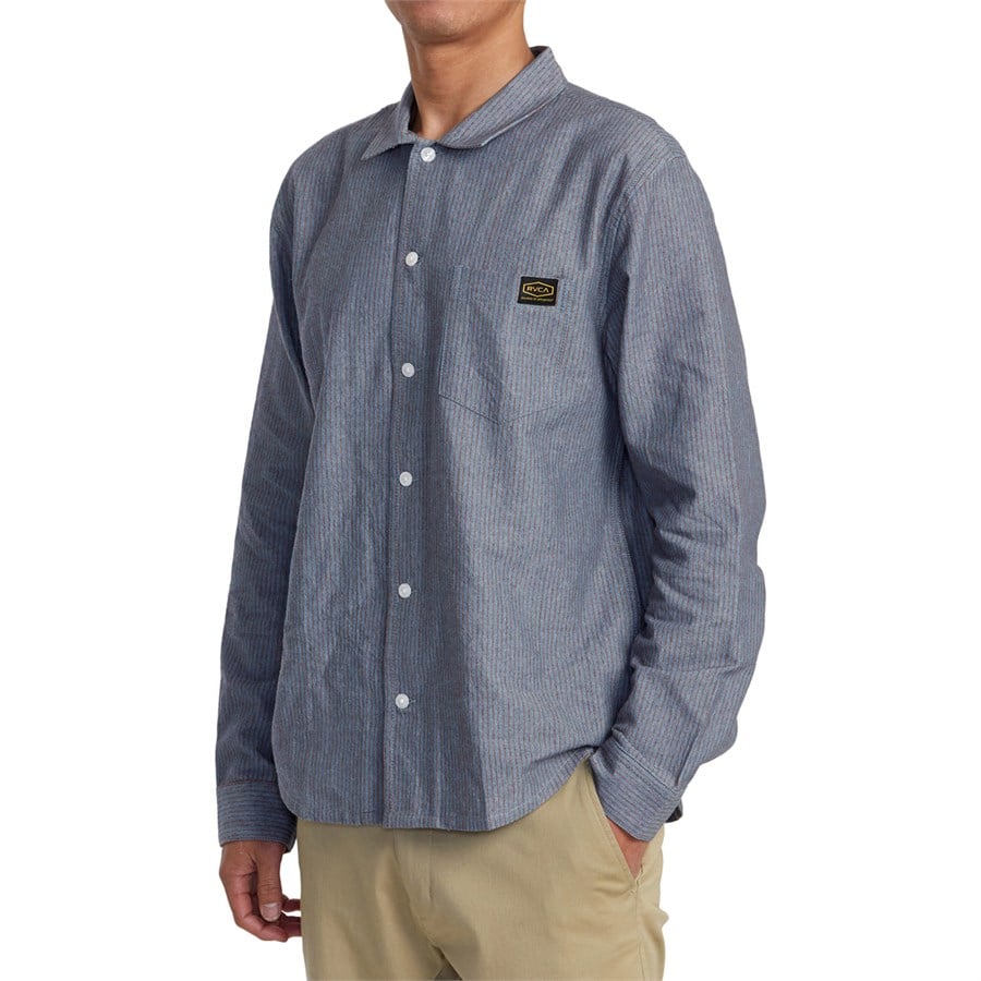 Evo RVCA Dayshift Stripe II Long-Sleeve Shirt - Men's