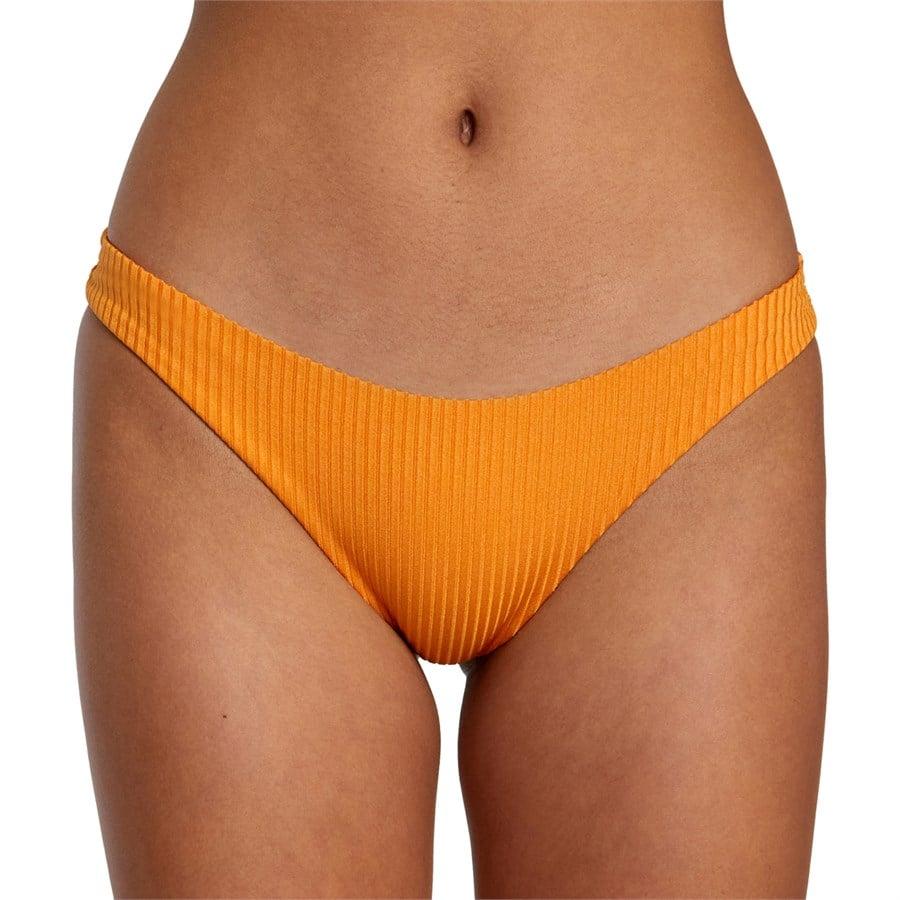 Evo RVCA Tangerine Shimmer Rib Cheeky Bottom - Women's