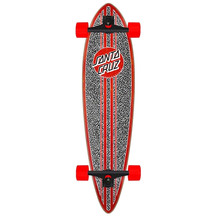 Evo Santa Cruz Skateboards Amoeba Dot Pintail 9.58 Cruiser Complete