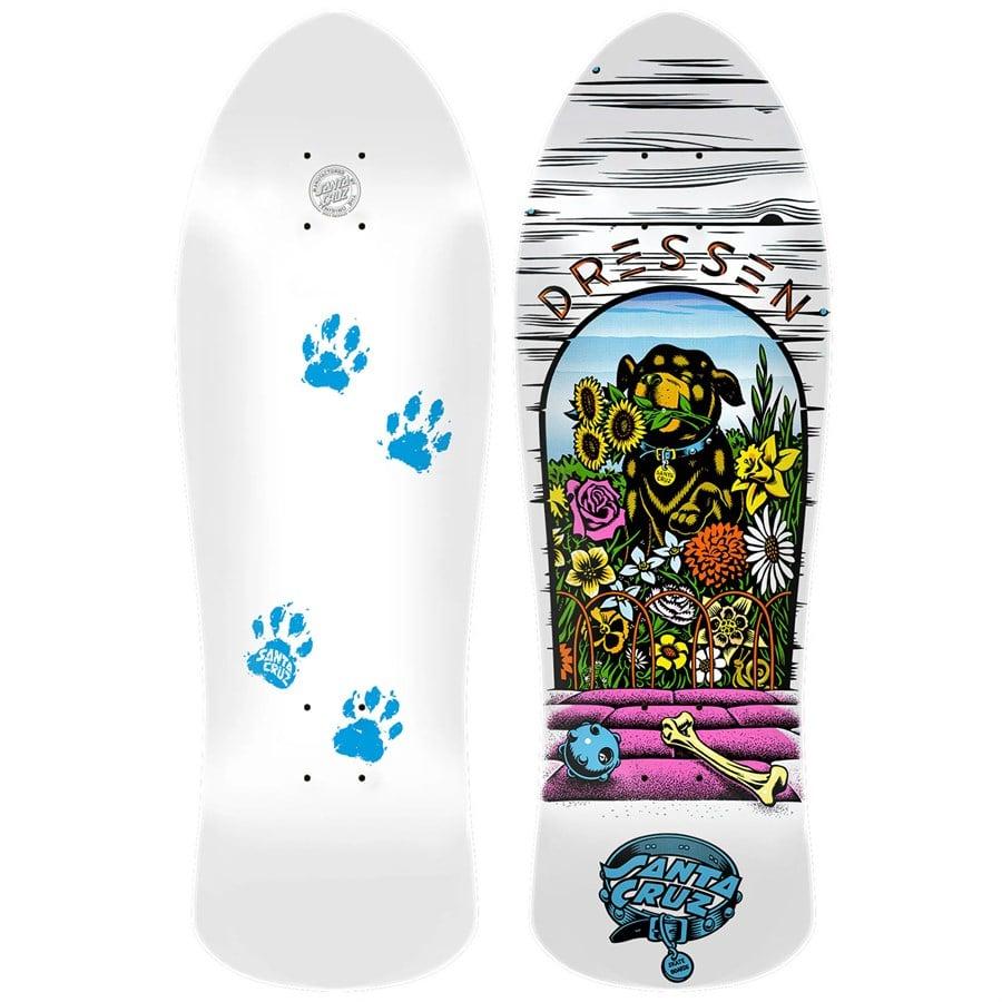 Evo Santa Cruz Skateboards Dressen Pup Reissue 9.5 Skateboard Deck